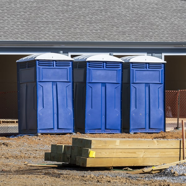 how can i report damages or issues with the porta potties during my rental period in La Crescent MN